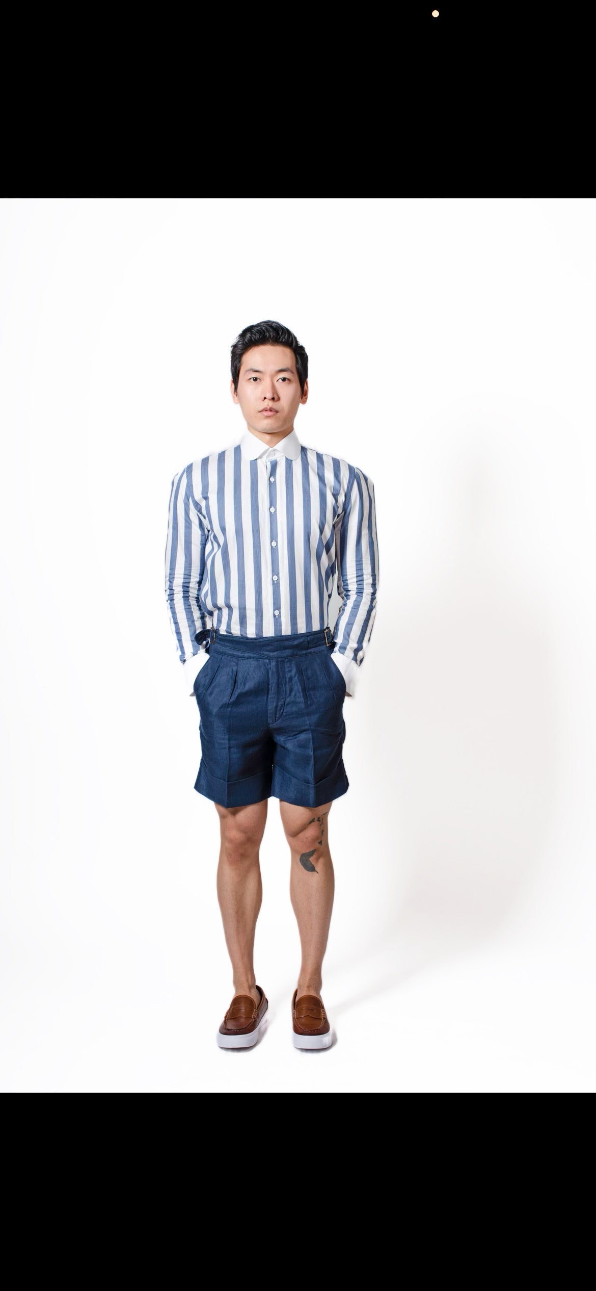 CAPRI SHIRT L/ S - NAVY